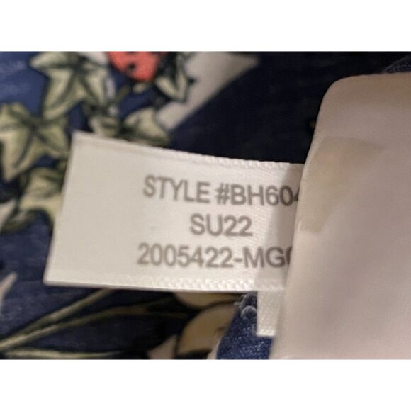 J. Crew Blue Heatwave Button Up Short Sleeve Camp Shirt Top Mens Size Medium - Picture 5 of 11